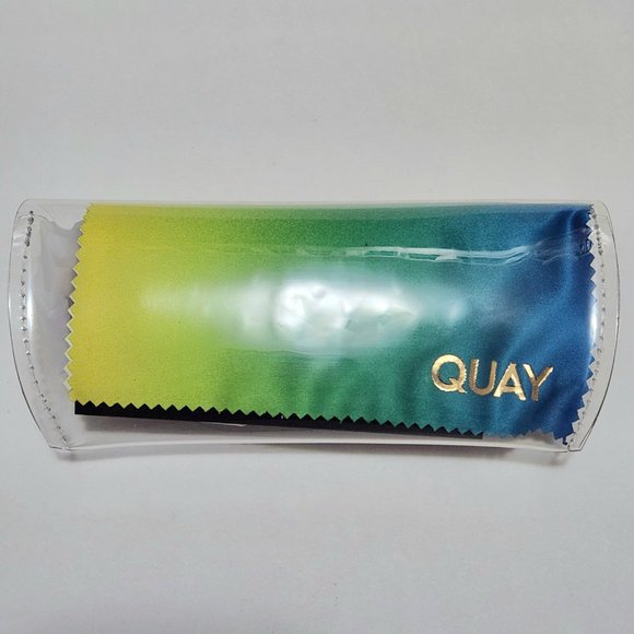 Quay Australia On The Radio Pink 50mm Cat Eye Sunglasses NEW with Case & Cloth - Picture 4 of 6